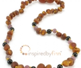 Amber Hyperactivity Teething Necklace - Kids Unpolished Cognac + CURBS HYPERACTIVITY, All Kids Si