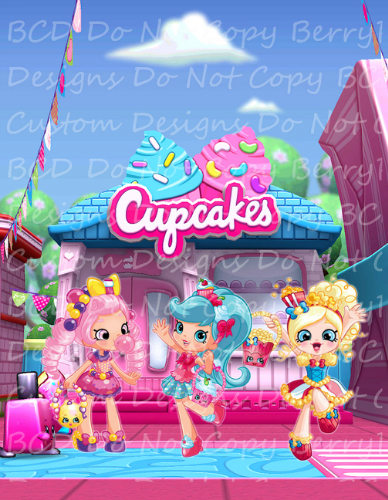 Custom SALE Cupcake Girls Panel 9