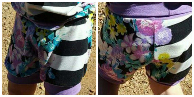 Sapphire Swirl Children's Cuff Shorts