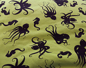 Green Octopus Children's Cuff Shorts