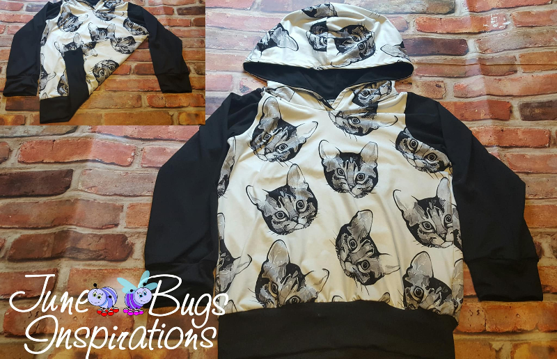 4-5yr Cat Double Brushed Poly Hoodie