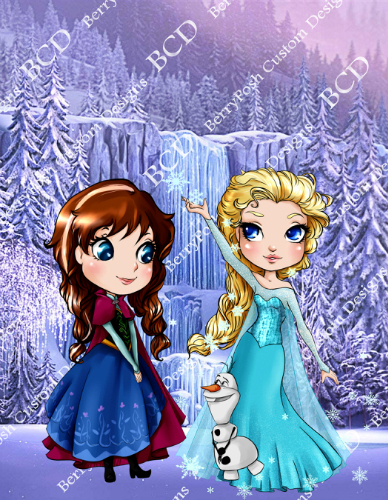  Custom Icy Princesses Panel