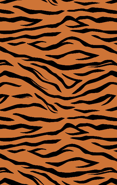 1yd Cut Tiger Fabric Brushed Poly