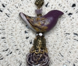 flying home bird necklace pendant