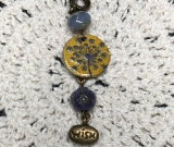 make a wish, enameled dandelion necklace pendant-8