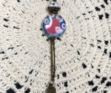 momma bird kiln fired necklace pendant