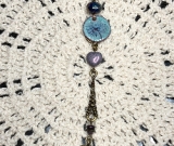 make a wish, enameled dandelion necklace pendant-2