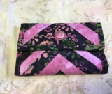 Wallet Black/ Pink Batik