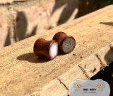Natural Brown Wood Ear Plugs