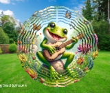 Frog 4  3D Wind Spinner
