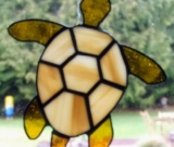 Honu (Turtle) Stained Glass Sun Catcher