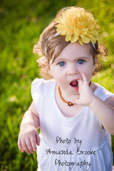 <u>SALE! (Select Sizes) - Amber Teething Necklace - Kids Polished Spring Flower - All Kids Sizes - Teething, Health & Wellness</u>