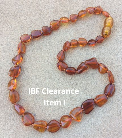 <u>CLEARANCE! Baltic Amber Necklace - Kids Polished Disc Necklace - Teething, Health & Wellness</u>