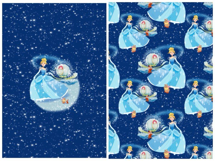 Sparkle Lunar Princess Toddler Blanket Panel Minky Fluff