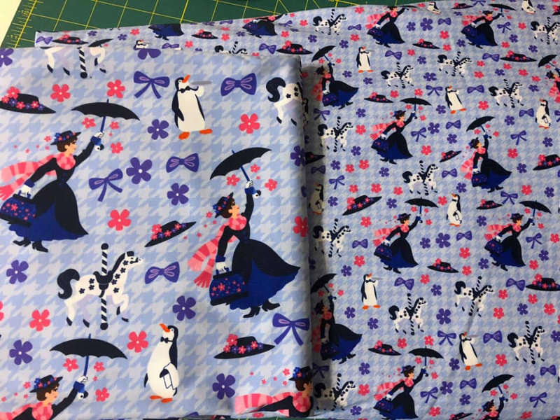 1yd Cut Practically Perfect Large Scale Swim Fabric