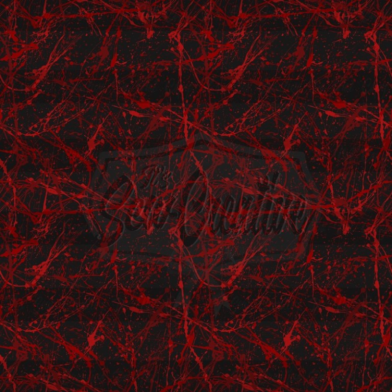 Black/Red Splatter - Canvas (1 yd cut)