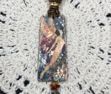 fairy goddess-vintage estate beaded necklace pendant