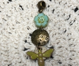 bee love-enameled bee necklace pendant-5