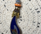 take flight-vintage enameled bird necklace pendant-1