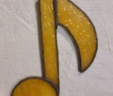 Music Note Stained Glass Sun Catcher